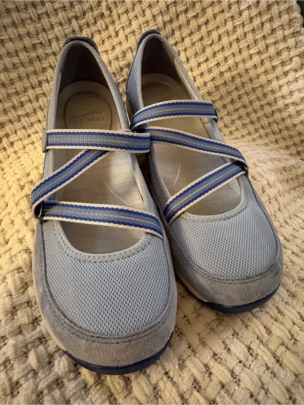 Dansko Mary Jane Sneakers Light Blue size 38